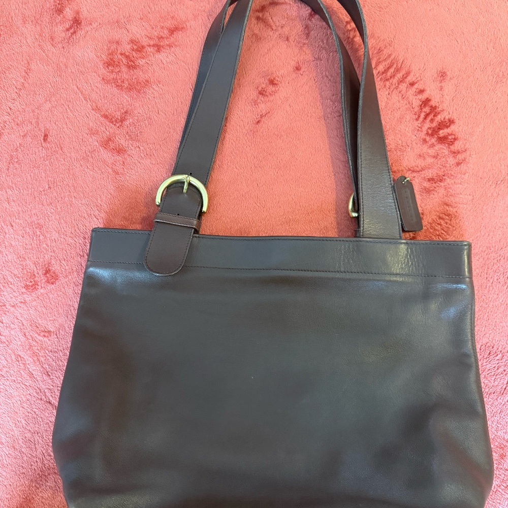 Vintage COACH Mahogany Brown Leather Soho Lafayette Tote/Shoulder Bag #4140